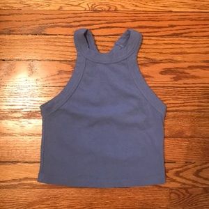 periwinkle blue cropped tank